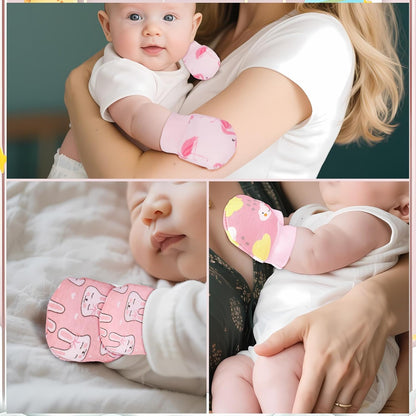 No Scratch Baby Mittens Newborn Infant Toddler Mittens Soft Elastic Wrist Gloves Mitten for 0-6 Months Boys Girls