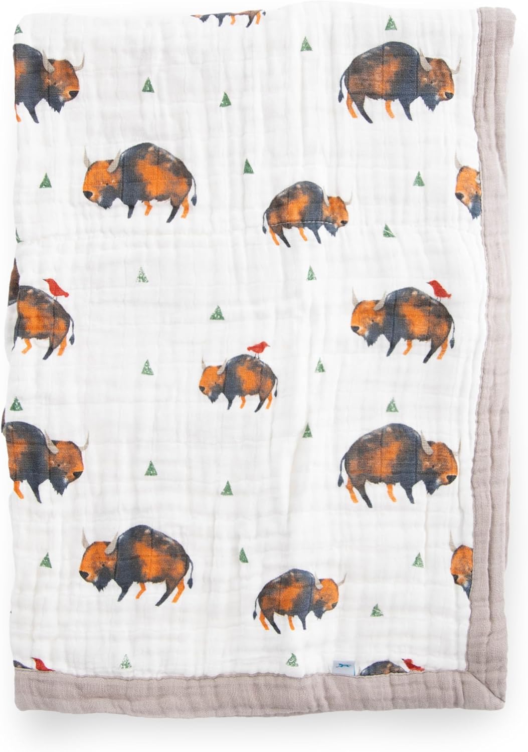 Little Unicorn Newborn Receiving Quilt | Ultra- Soft, Multi-Layered Muslin Fabric | Gift for