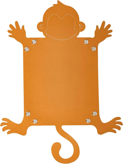 Monkey Dice Tray Portable Dice Rolling Tray PU Leather Monkey Shape Dice Holder D&D Gift for RPG Game Players