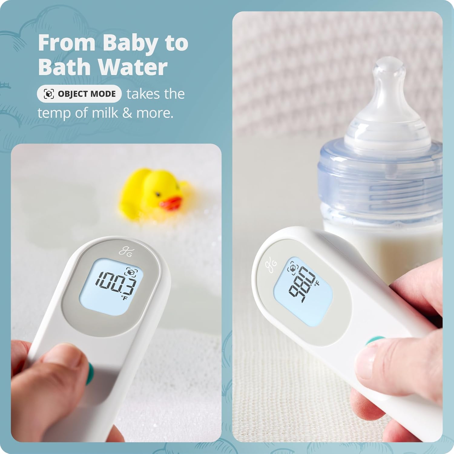 Greater Goods No-Touch Infrared Digital Thermometer for Adults, Kids, and Babies, Forehead