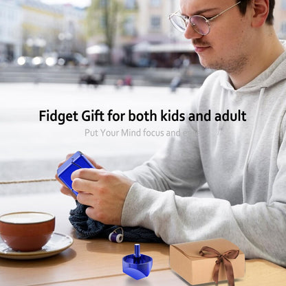 Infinity Gear Fidget Spinner Toy, 2-in-1 Transforming Fidget for Kids and Adults, Stress Relief Toy for Autism, ADHD, Anxiety, OCD, ADD, with LED Light