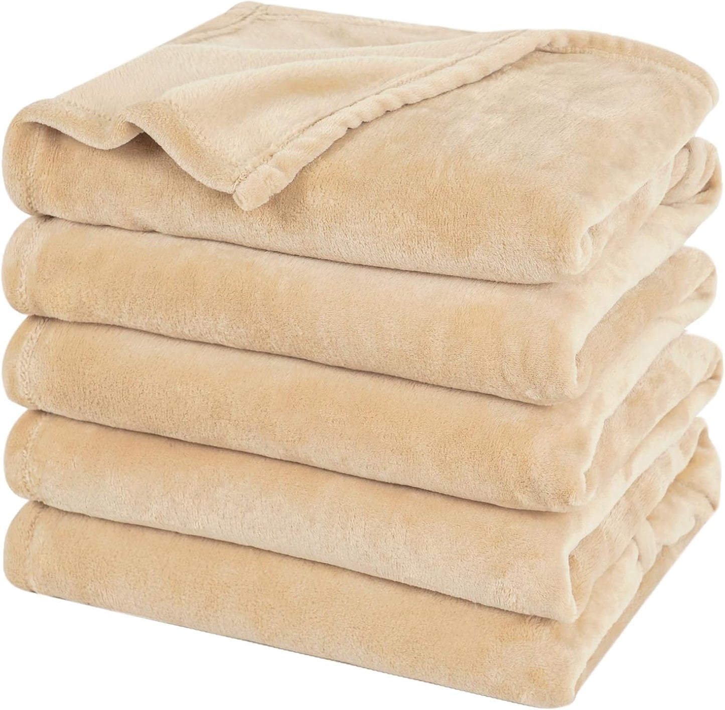 PHF Oversized King Fleece Blanket 120"x120", No Shed No Pilling Big Soft Blanket, Extra Large 10'x