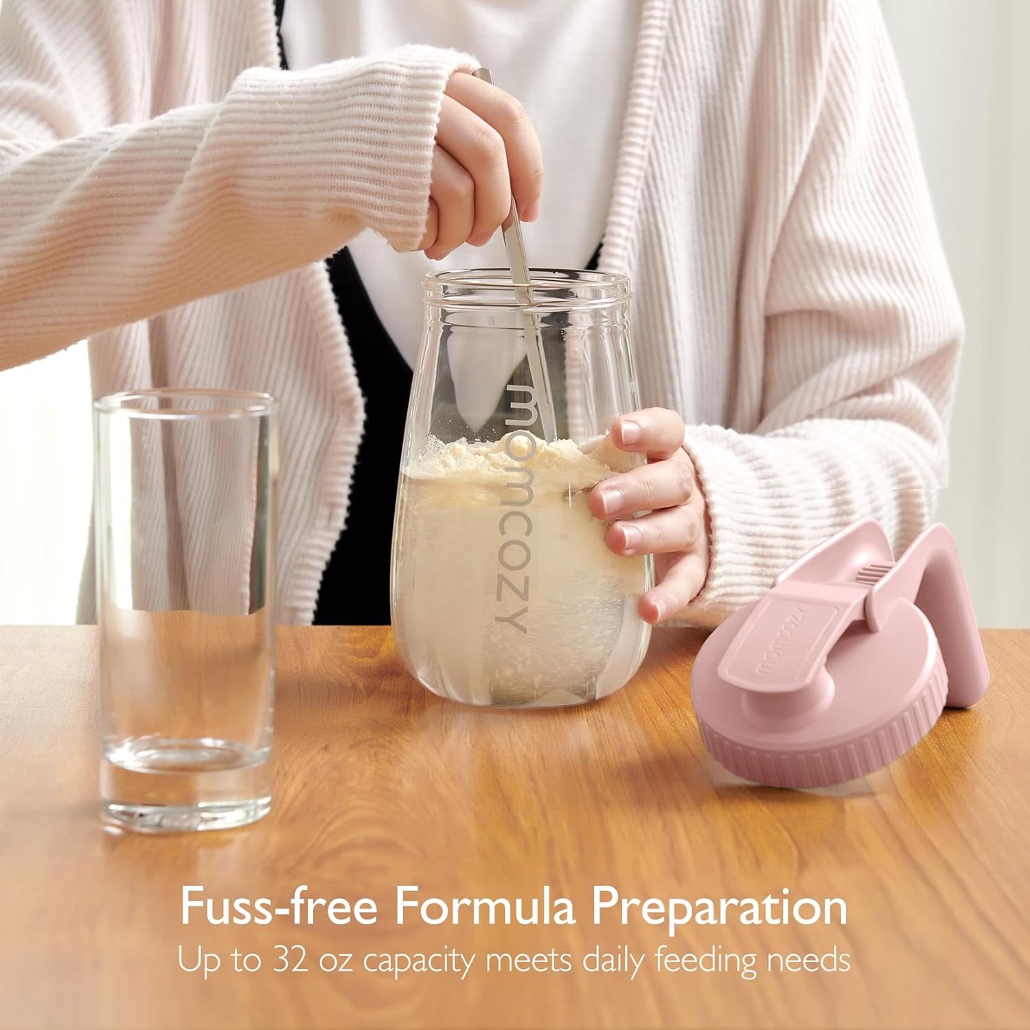 Momcozy Breast Milk Pitcher, Resistant to Heat and Cold Abrupt Temp Swings, No Leak Breast Milk