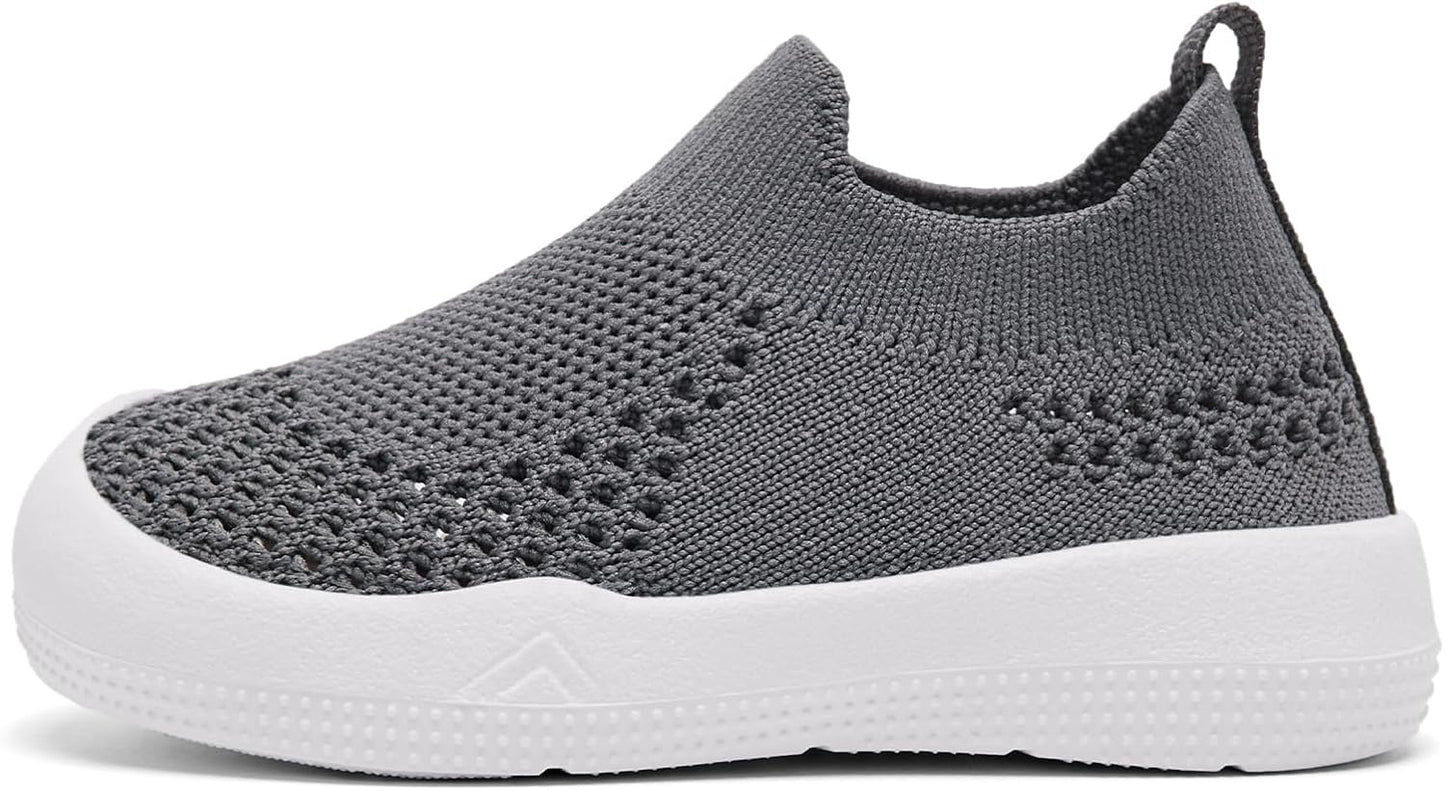 Eashi Baby Boy Girl Non-Skid Indoor Infant Walking Shoes Breathable Warm Elastic Sock Shoes with Memory Sole Protect Toes Outdoor Sneakers