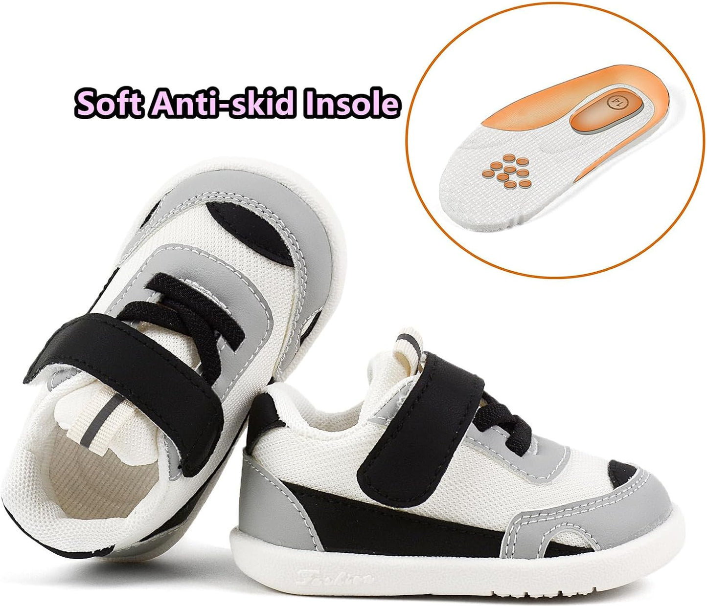 Baby Boy Girl Shoes Infant Non Slip Sneakers Breathable Lightweight Toddler First Walking Shoes 6 12 18 24 Months