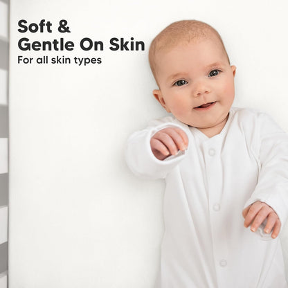 KeaBabies 2-Pack Organic Crib Sheets for Boys, Girls - 52x28 Fitted Crib Mattress Sheet Neutral