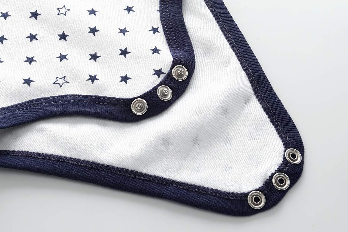 Kiddiezoom Baby Bodysuit Newborn Short Sleeve baby One-Piece Cotton 5-Pack baby clothes