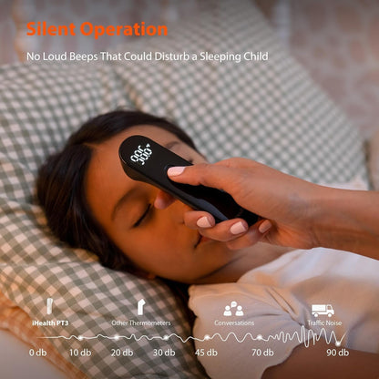 iHealth No-Touch Digital Forehead Thermometer for Adults, Babies, Kids - FSA HSA Eligible, 3