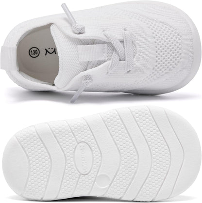 MORENDL Toddler Shoes Baby Walking Sock Shoes Infant Sneakers 0-4 Years Boy Girl Barefoot Tennis Shoe Non-Slip Brethable