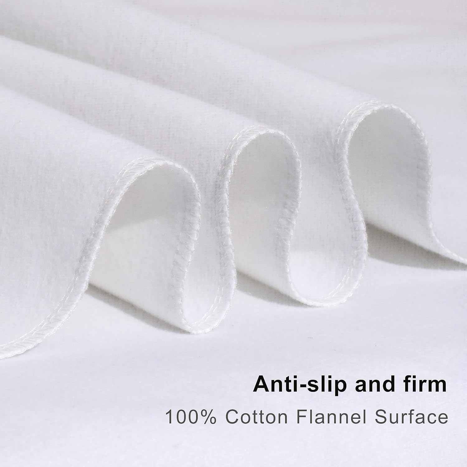 Flannel Crib Protector Pad，100％ Waterproof Mattress Protector Pad, One Size, 34" X 36"