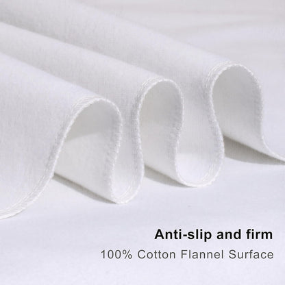 Flannel Crib Protector Pad，100％ Waterproof Mattress Protector Pad, One Size, 34" X 36"