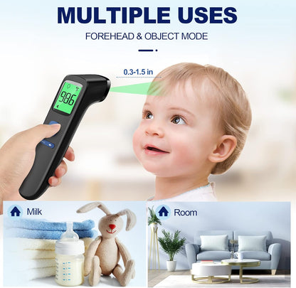 No-Touch Thermometer for Adults and Kids, Digital Baby Thermometer with Fever Alarm, 1 Second Fast