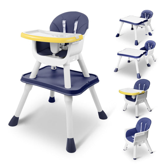 4 in 1 Baby High Chair, Toddler Chair with Removable Tray, Convertible High Chairs for Babies and