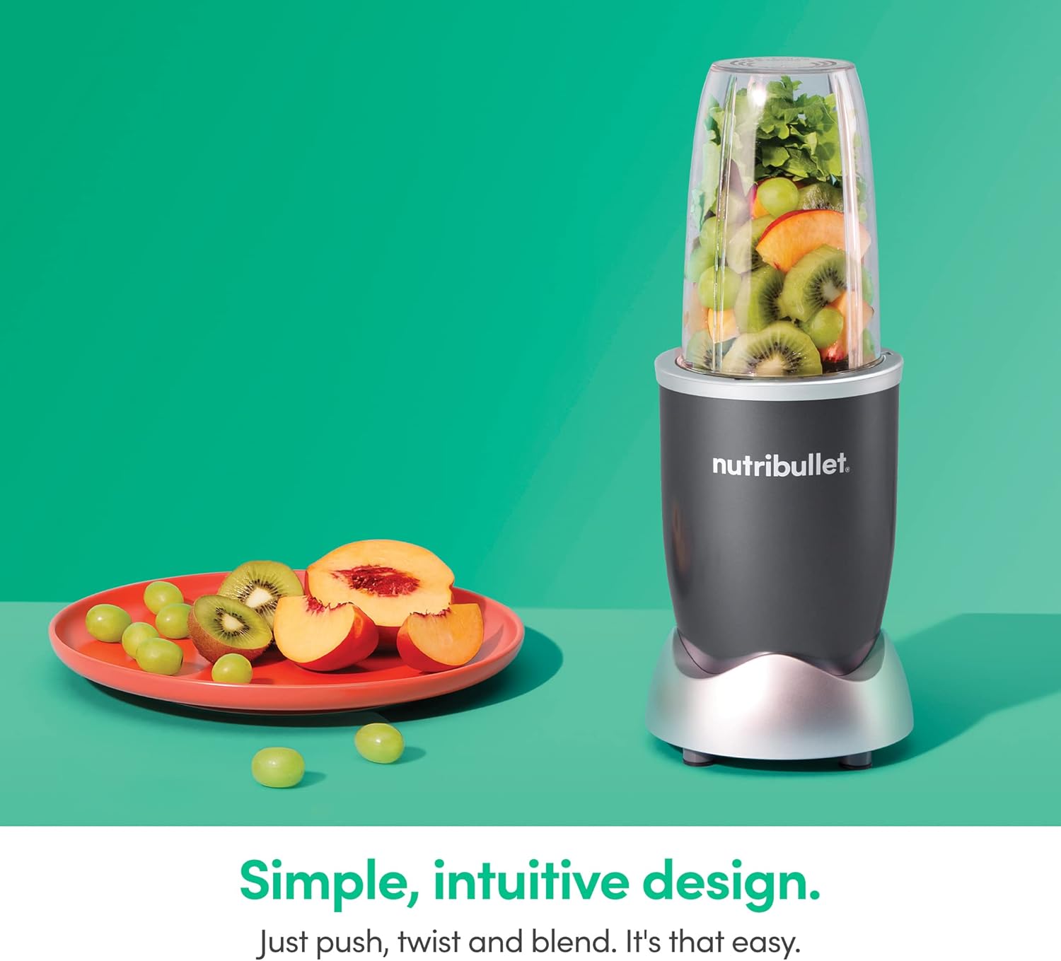 nutribullet Personal Blender for Shakes, Smoothies, Food Prep, and Frozen Blending, 24 Ounces, 600