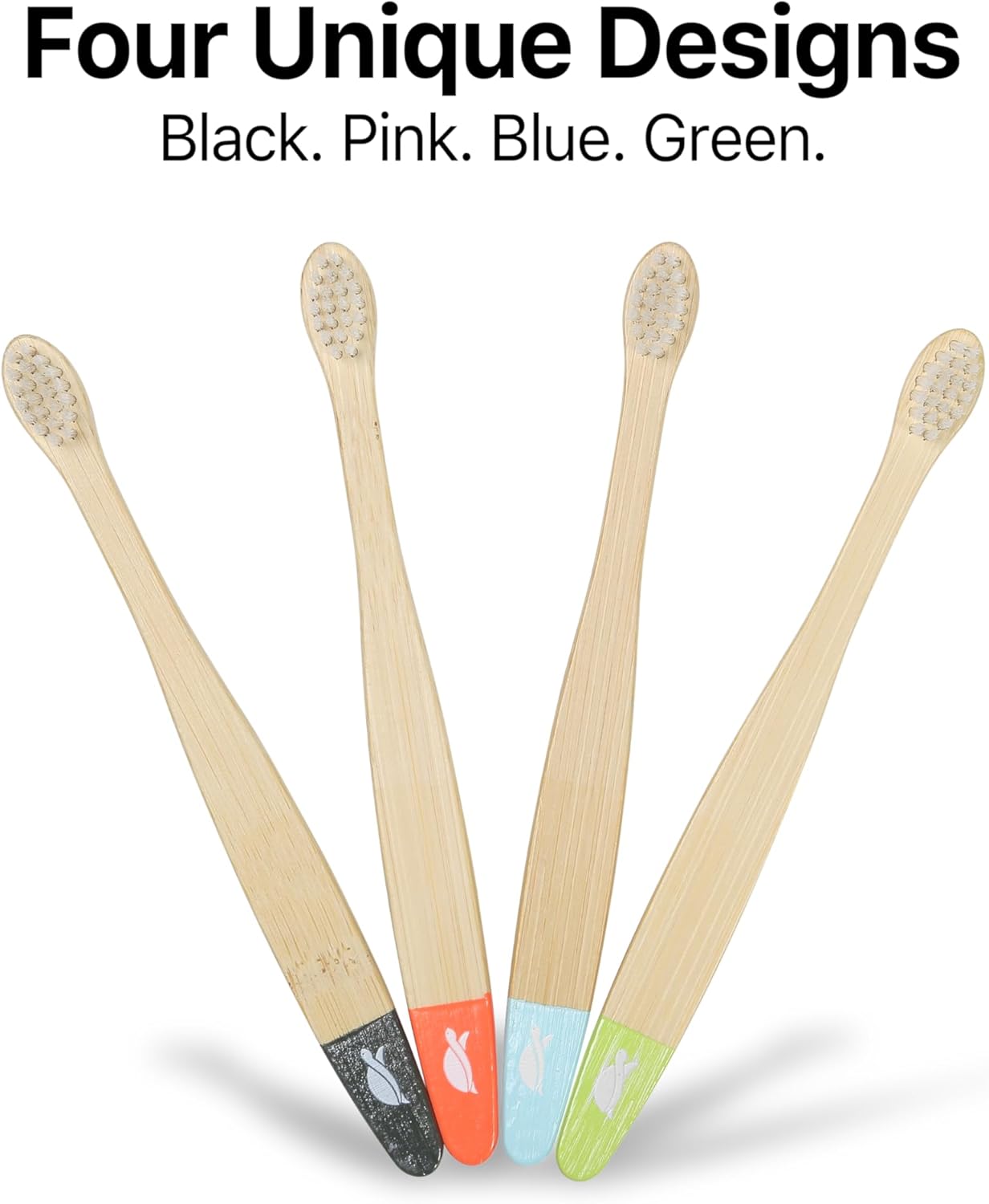 Sea Turtle Plant-Based Bristles, Ultra-Soft Bamboo Toothbrushes, Natural Toothbrush for Babies (4