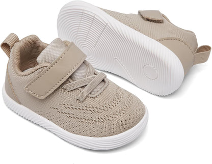 MORENDL Toddler Sneakers Baby Boys & Girls Barefoot Shoes Lightweight Breathable Walking Running Tennis Athletic Sport Shoes
