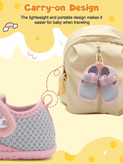 FEETCITY Barefoot Baby Shoes Girls Boys Walking Shoes Infant Sneakers Lightweight Flexible Newborn Dress School Shoe