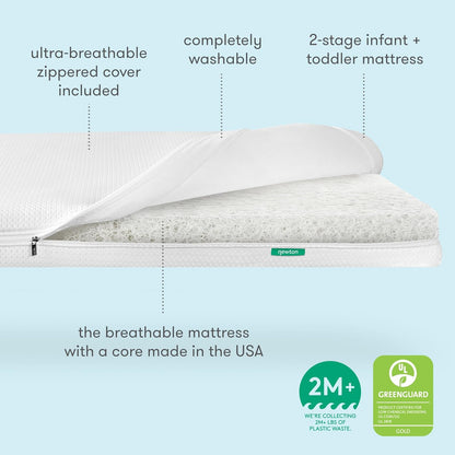 Newton Baby Essential Crib Mattress - Safe, Ultra-Breathable & Machine Washable Infant Crib