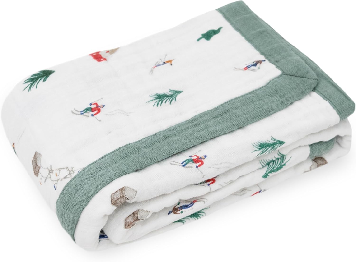 Little Unicorn Newborn Receiving Quilt | Ultra- Soft, Multi-Layered Muslin Fabric | Gift for