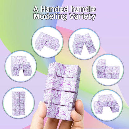 Infinitycube Fidget Toy, Unique Tie-Dye Infinitycube for Kids and Adults, Fidget Toy Relaxing