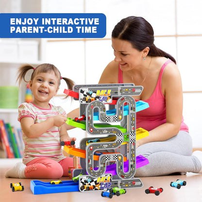 Toddler Race Track Toy – Keeps Kids Busy & Boosts Motor Skills (Ages 2–4)