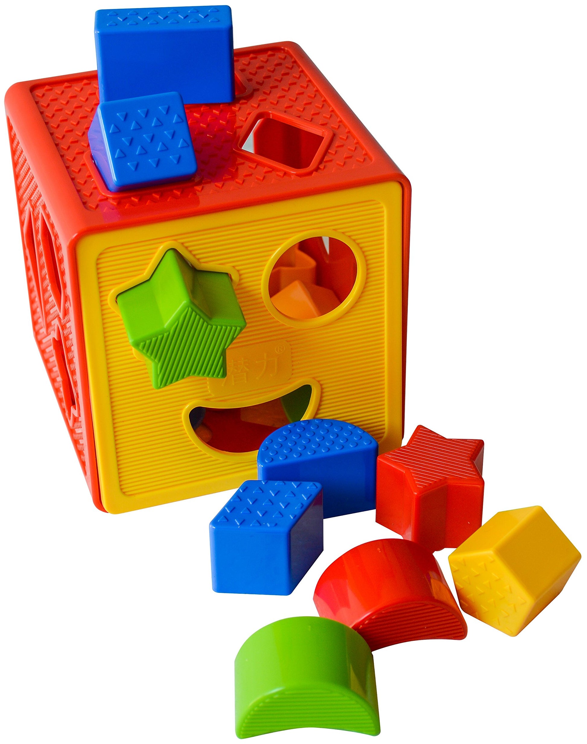 Play22 Baby Blocks Shape Sorter Toy - Childrens Blocks Includes 18 Shapes - Learning Color