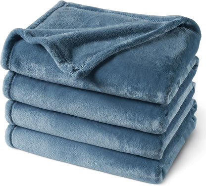 PHF Ultra Soft Fleece Blanket Twin Size, No Shed No Pilling Luxury Plush Cozy 300GSM Lightweight