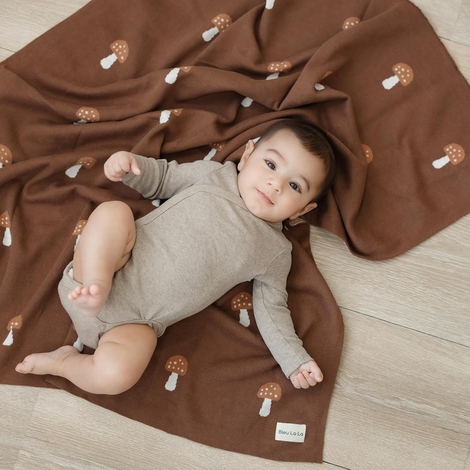 Knit Baby Blanket for Girls and Boys 100% Cotton Buttery Soft Cozy Receiving Swaddle Crib Stroller