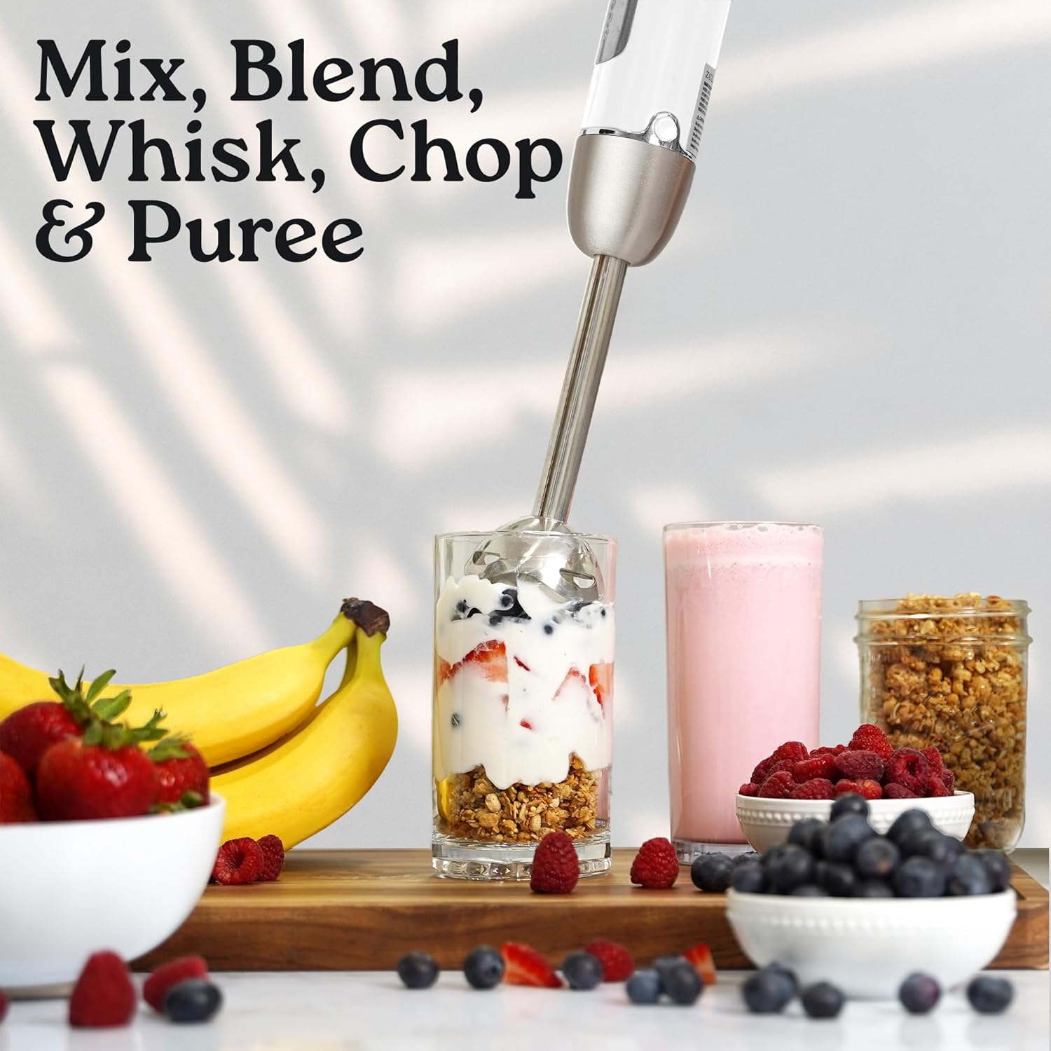 Zulay Immersion Stick Mixer Hand Blender - 800 Watts, Turbo Mode, 5-ft Power Electric Cord