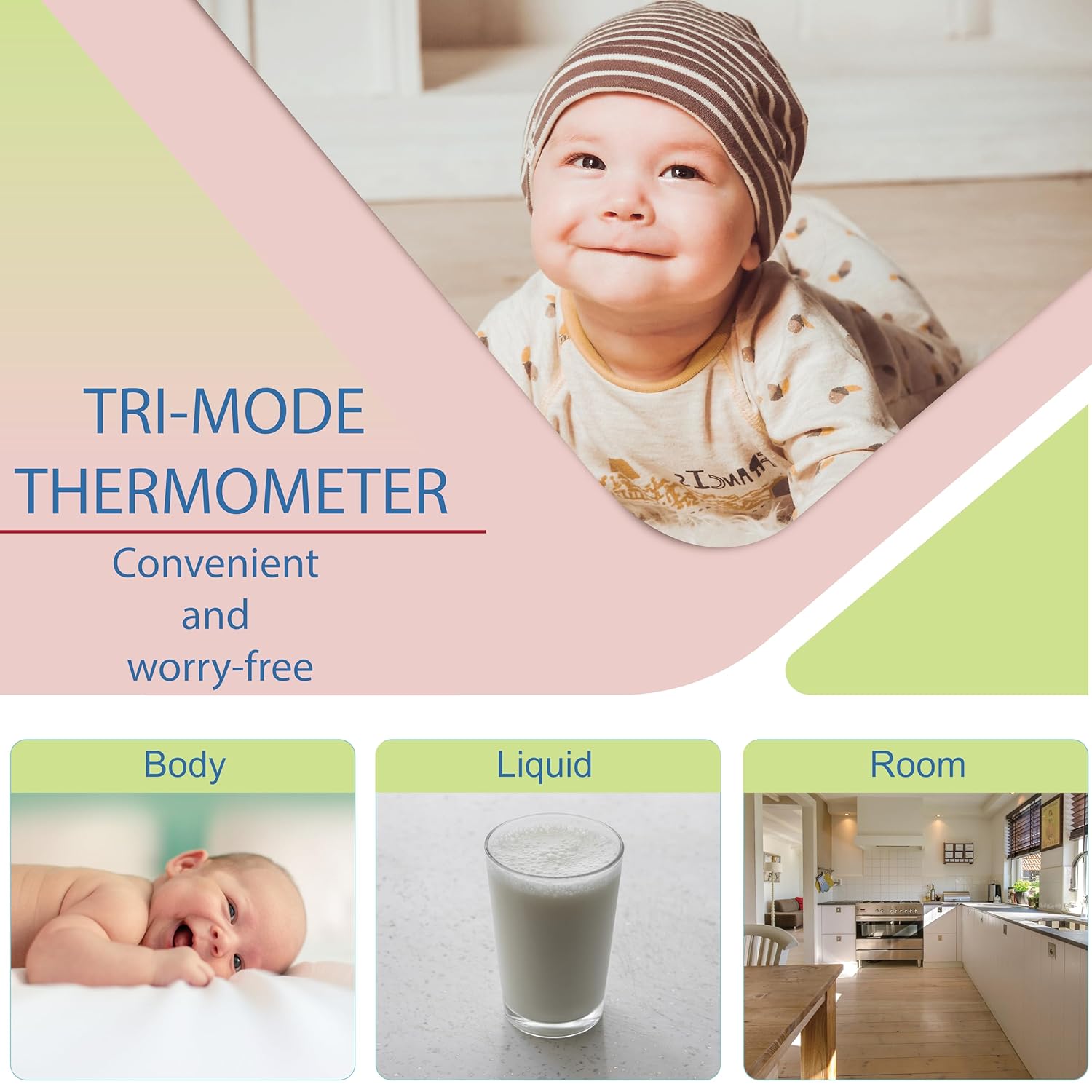 Amplim Non-Contact Forehead Thermometer for Adults, Kids & Infants | Ampmed No-Touch Medical Grade