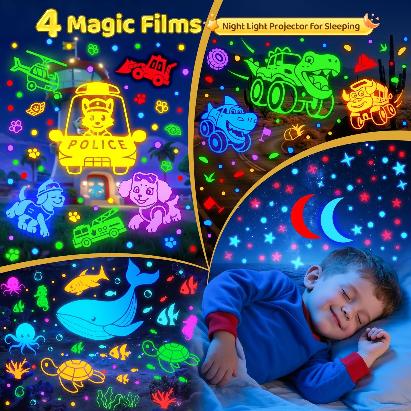 Baby Sound Machine with 30 Soothing Sounds,Night Light Projector with Star