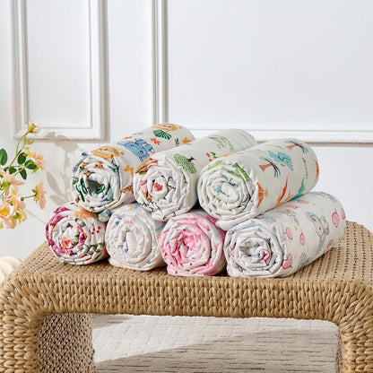 Baby Blanket 30x40 Inches Soft Double Layer Fleece Throw with Great Farm Print Gender Neutral Crib Blanket for Infant, Toddler, Newborn Baby Girl or Boy Shower Gift