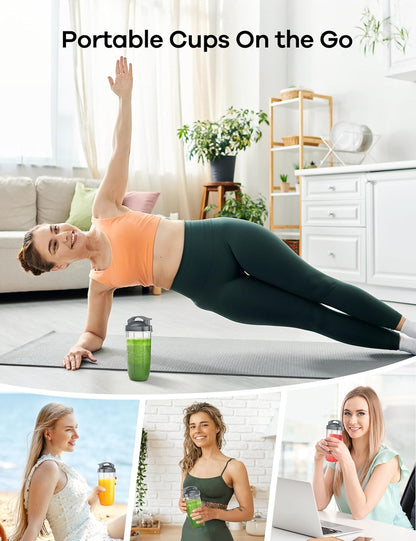 Ganiza Smoothie Blenders, 14Pcs Personal Blender for Shakes and Smoothies for Kitchen with 3