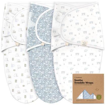 KeaBabies 3-Pack Organic Baby Swaddle Sleep Sacks - Swaddles for Newborns, Infant 0-3 Months, Baby