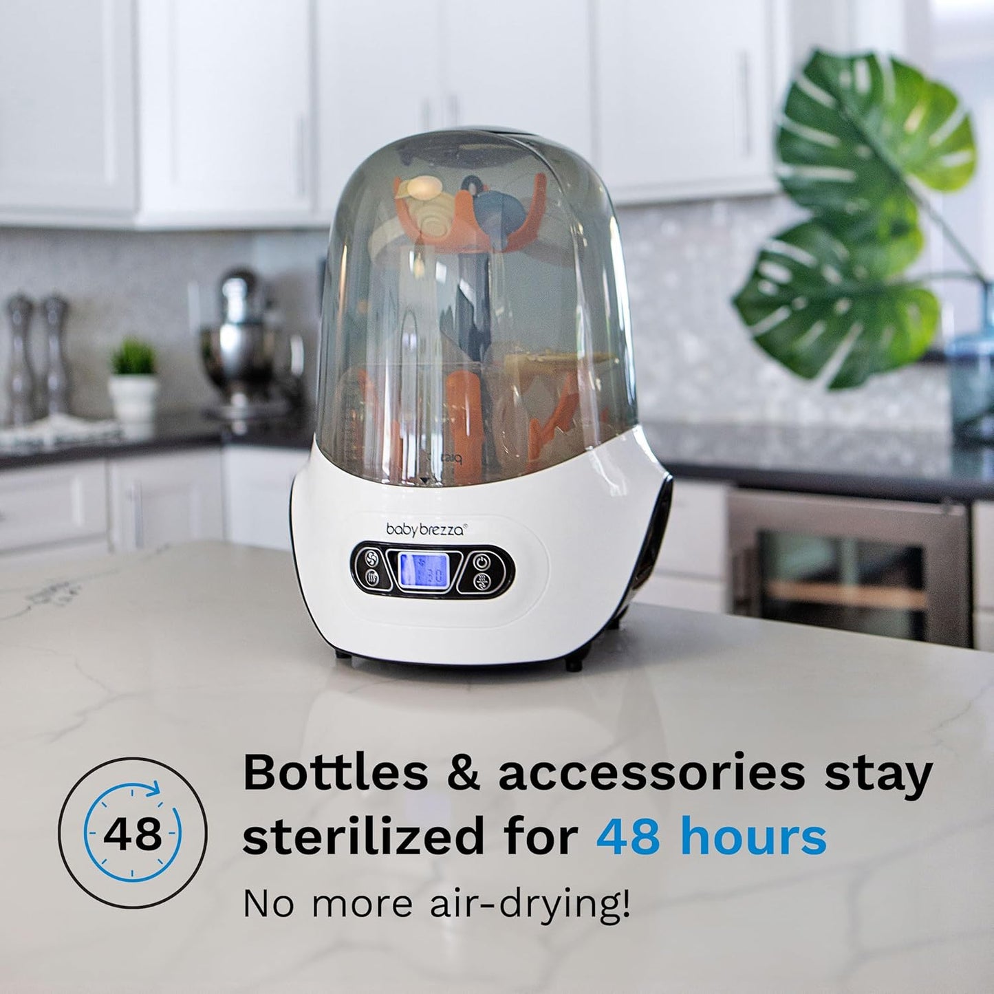 Baby Brezza Baby Bottle Sterilizer and Dryer Machine – Electric Steam Sterilization - Universal Fit