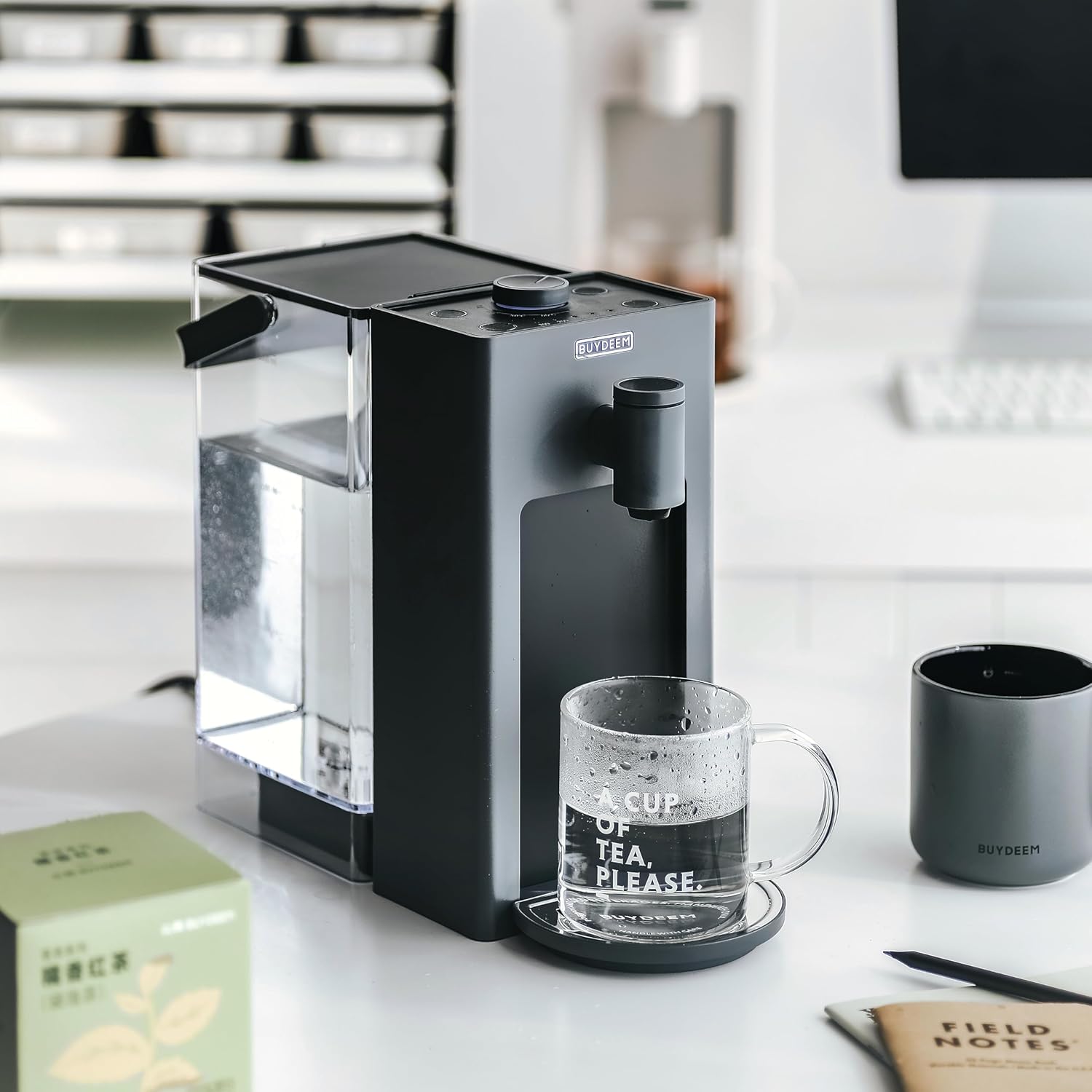 BUYDEEM S9023 Instant Hot Water Dispenser, Countertop Water Boiler & Warmer for Tea, Coffee and