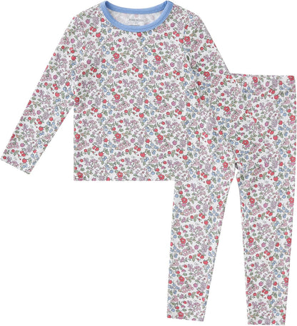 pureborn Baby Toddler Kids Viscose from Bamboo Pajamas Set Pjs 2pcs 18M-8Y