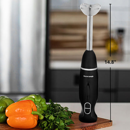 OVENTE Immersion Hand Blender, 300W Electric Handheld Portable Stick Mixer with 2 Mixing Speed and