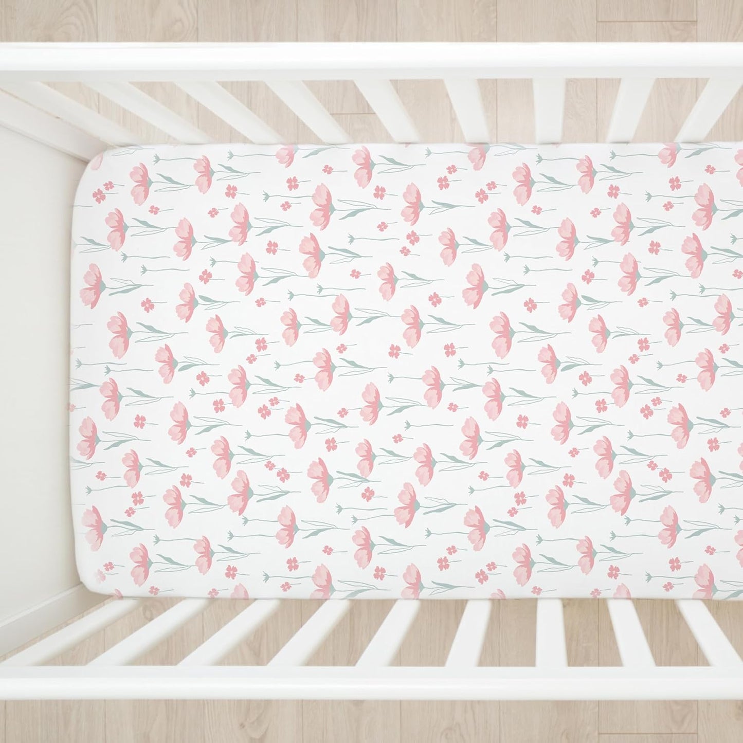 HonestBaby Unisex-Baby Fitted Crib Sheets Set Standard Mattress, 100% Organic Cotton Baby Boys