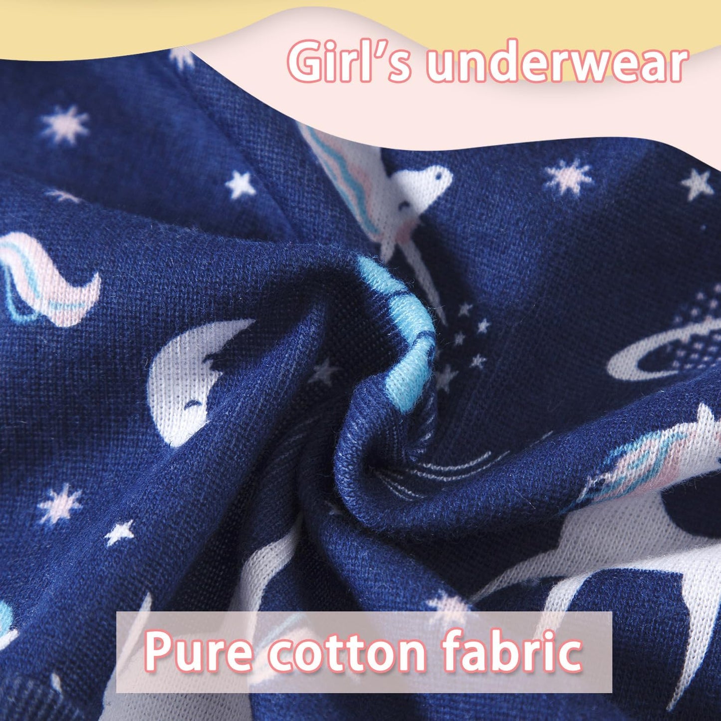 Finihen Girls Cotton Underwear Toddler Girls Panties Kids Briefs Multipacks.