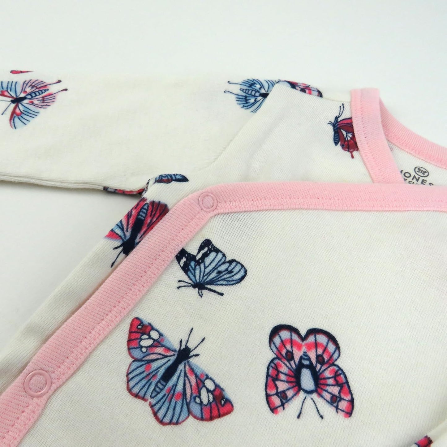 HonestBaby unisex-baby 3-pack Long Sleeve Side-snap Kimono Bodysuits Organic Cotton for Infant Baby Boys, Girls, Unisex