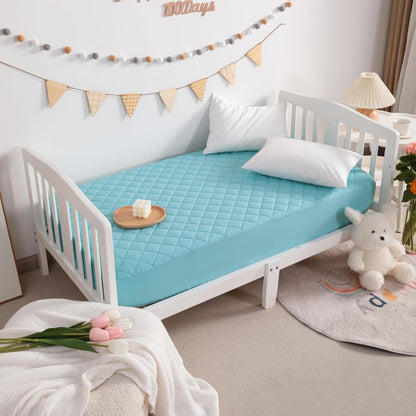 NTBAY 2 Pack Waterproof Mini Crib Mattress Protector, Quilted 24"x38" Fitted Mattress Cover