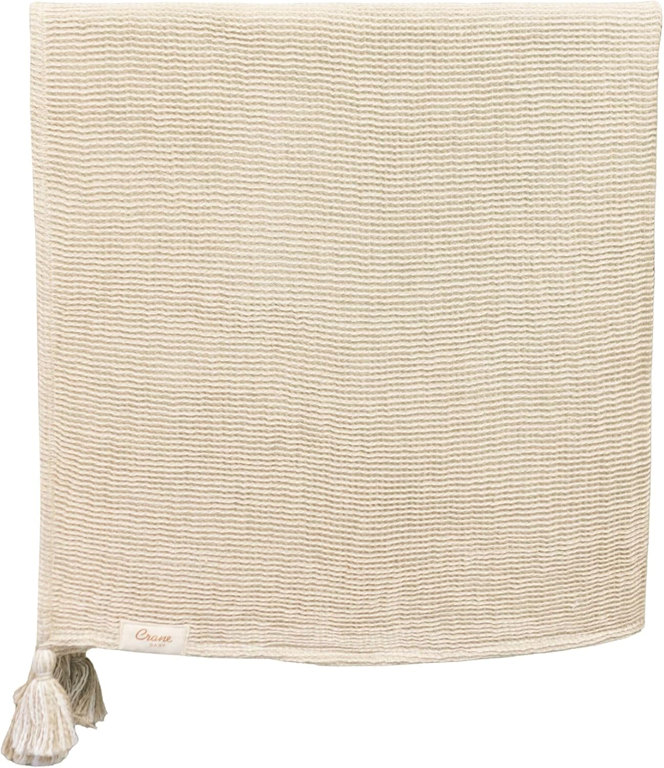 Crane Baby Hazelwood Luxe Blanket, Soft Cotton Nursery and Stroller Blanket, Cotton and Cashmere
