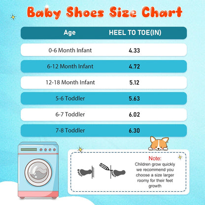 LeIsfIt Baby Shoes Boys Girls First Walking Shoes Non-Slip Toddler Breathable Sneakers Infant Sneakers