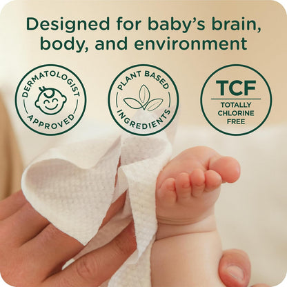 Our Wet Wipes | EWG Verified Safe | 100% Water & Plant Based | Unscented & Safe for Sensitive Skin | Fragrance Free and Totally Chlorine Free (4 packs, 256 wipes)