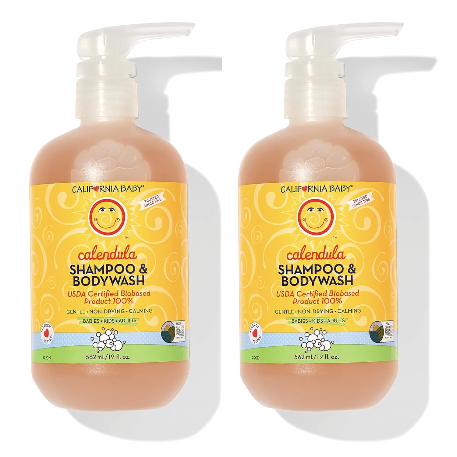California Baby Calendula Shampoo and Body Wash | 100% Plant-Based | Allergy Friendly | Soothing