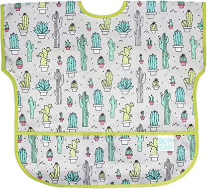 Bumkins Bibs - Toddler Bibs, Waterproof, Large for 1-3 Years, Short Sleeve