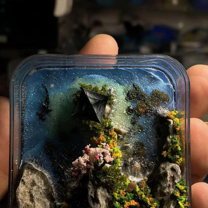 Miniature Landscape Garden Kit, Pocket Islands, Model Moss, Handmade DIY, Creative Toys, Stress Relief Toys for Adult, Desk Decorations