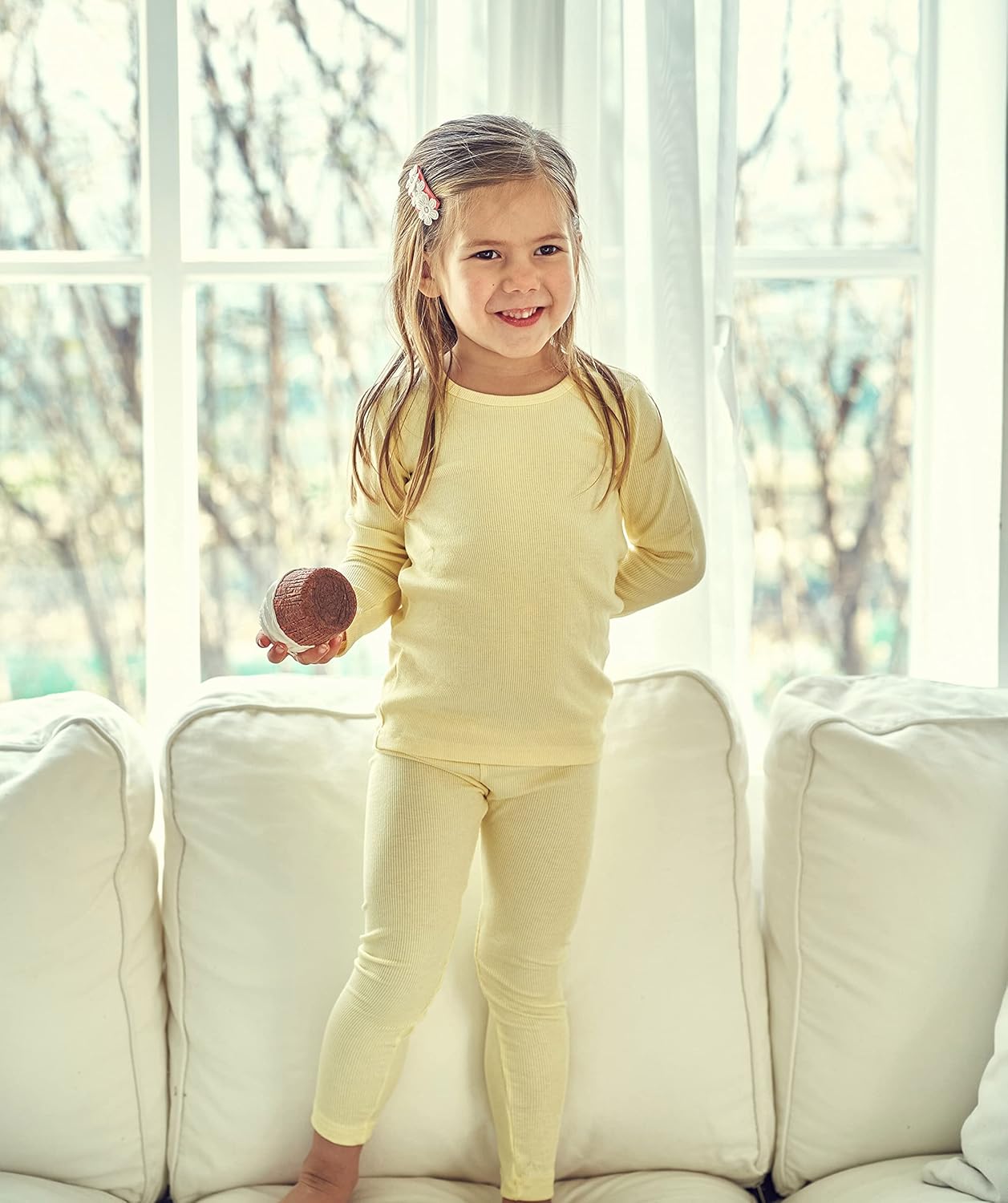 AVAUMA Baby Boys Girls Pajama Set Kids Toddler Snug fit Ribbed Sleepwear pjs for Daily Life Style