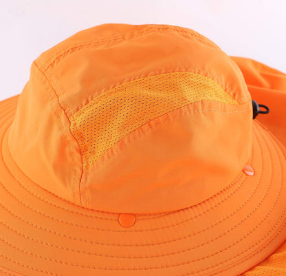 Home Prefer UPF 50+ Boys Sun Hat with Neck Flap Wide Brim Summer Beach Bucket Hat for Boys Girls Toddler Kids Safari Hat